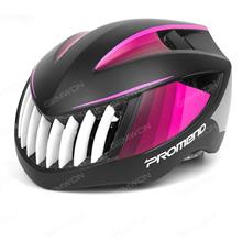 Outdoor Cycling Mountain Bicycle Shark Helmet,Bike Safety Headgear,Black Rose Red Cycling N/A