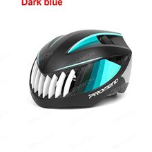 Outdoor Cycling Mountain Bicycle Shark Helmet,Bike Safety Headgear,Black Cyan Cycling N/A