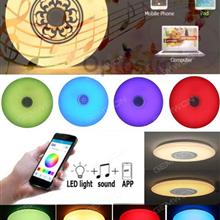 Smart Bluetooth music ceiling lamp（OS-15W-APP）RGB only dimming color, cell phone APP control LED Bulb OS-15W-APP