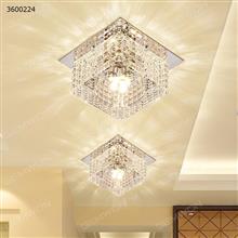 LED crystal ceiling spotlights（G038），openings are 5 to 8 cm round holes to install ，3W 220V voltage use Warm white light LED Bulb G018