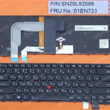 ThinkPad T460S BLACK FRAME BLACK (Backlit,For Win8) RU N/A Laptop Keyboard (OEM-B)