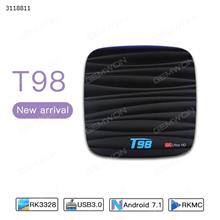 Tv box4K 2G/ 16G RK3328 Nougat T98 android 7.1 tv box Smart TV Box T98