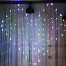 LED creative heart-shaped curtain lights(SH-002) holiday decorations string lights 220V Color light Decorative light SH-002