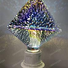 LED Colorful 3D Edison Retro Bulb（DP-3D）Sharp drill shape E27 lamp LED Bulb DP-3D