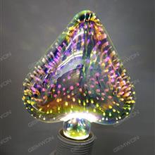 LED Colorful 3D Edison Retro Bulb（DP-3D）Love shape E27 lamp LED Bulb DP-3D