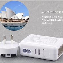 output 5v-2.1A , 4 USB ,Combination charge,Power shell conversion,AU ,white Charger & Data Cable N/A