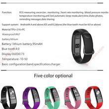 ECG ECG + PPG Heart Rate Blood Pressure Monitor Smart Bracelet Movement Bracelet (Purple) Smart Wear E18