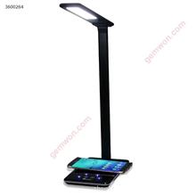 Wireless Charger, desk lamp (WD102). wireless charging for Qi-enabled devices, dimmable eye-caring table lamp aviation aluminum alloy, 4 color temperature, touch control, USB charging port Black LED Ltrip WD102