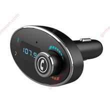 FM Transmitter,TF Card Reader,LCD Display,Car Kit Radio Receiver Adapter,5V/2.5A Output,Hand-free Call for iPhone,Samsung,Any Bluetooth Devices Car Appliances BT-C1