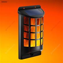 New solar LED outdoor wall lamp garden lights（TP-106-2）IP65 waterproof, simulation flame effect Solar Charge TP-106-2