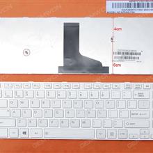TOSHIBA L40D-A WHITE FRAME WHITE (For Win8) US N/A Laptop Keyboard (OEM-B)