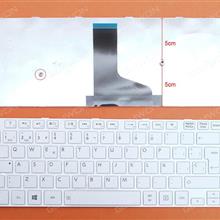 TOSHIBA L40-A C40D WHITE FRAME WHITE(For Win8) SP N/A Laptop Keyboard (OEM-B)