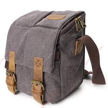 Outdoor DSLR One-shoulder Vintage Canvas Camera Bag，Travel Photography Essential Equipment,Gray Outdoor backpack 3229