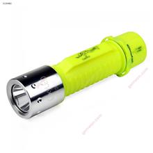 Outdoor Diving Plastic Waterproof Flashlight,Floodlighting lamp,LED,Yellow Water sports equipment SF-S01