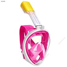 Outdoor Waterproof Anti-fog Diving Mask,Attached Earplug,S/M,Pink Water sports equipment AKL-015