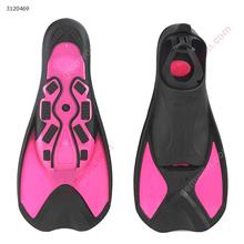 Outdoor Portable Light Diving Swim Fins,Swimming Training flippers,S,Rose Red Water sports equipment AF-680