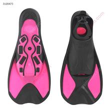 Outdoor Portable Light Diving Swim Fins,Swimming Training flippers,L,Rose Red Water sports equipment AF-680