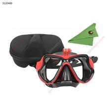Outdoor Action Camera Diving Mask,Vidicon Diving Glasses,Red Water sports equipment ZHY-1900