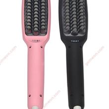 ShowCharm Ionic Electric Hair Straightener Brush Comb LED Straightening Makeup Brushes & Tools N/A