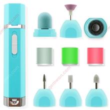Portable 9 in 1 Pro Electric Cordless Pedicure Manicure Nail Art File Tool Set Makeup Brushes & Tools N/A