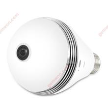 Wifi Light Bulb Security IP Camera,Remote Control 360 Degree Fisheye Len Indoor Lighting Lamp Home Security Hidden Monitor Gateway EC29D