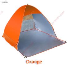 Outdoor Full-automatic Sun-shade Beach Tents,Artocarpus Altilis Ultraviolet-proof,Orange Camping & Hiking 01
