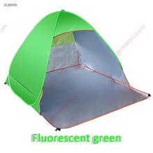 Outdoor Full-automatic Sun-shade Beach Tents,Artocarpus Altilis Ultraviolet-proof,Green Camping & Hiking 01