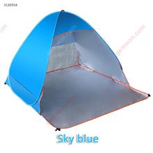 Outdoor Full-automatic Sun-shade Beach Tents,Artocarpus Altilis Ultraviolet-proof,Blue Camping & Hiking 01