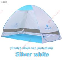 Outdoor Self-motion Folding Beach Tents,Double Fishing Tents,200*120*130CM,Silver Camping & Hiking GJ027