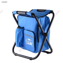Outdoor Portable Camping Folding Chair,Attached Insulated Bag,36*29*41CM,Blue Camping & Hiking YG-BY1