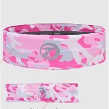 Multicolored Printing Sport Hair Belt,Yoga Sweaty Headscarf,Pink Camouflage Exercise & Fitness TW-BH-23