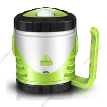 Outdoor Multi-fonction Flexible Camping Light,USB Charging Emergency Lamp ,Green Camping & Hiking X9