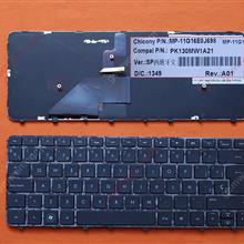 HP Folio 13 13-1000 13-2000 GLOSSY FRAME BLACK (Backlit) SP MP-11G16LAJ698 PK130MVV1A1G Laptop Keyboard (OEM-B)