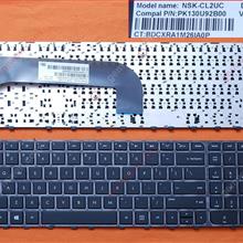 HP M6-1000 GLOSSY FRAME BLACK WIN8 US PK130U92B15 9Z.N8MUC.20E CL2UC Laptop Keyboard (OEM-B)