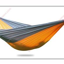 Outdoor Sports Camping Hammock,Double Parachute Yoga Cot Bed,Gray and Orange,250*140cm Camping & Hiking JLS01