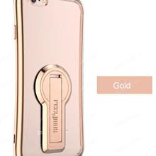 iphone 7/8 Soft shell bracket cell phone shell, Anti - fall personality of soft silica gel, Gold Case IPHONE 7/8 SOFT SHELL BRACKET CELL PHONE SHELL