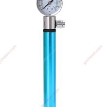 Outdoor Cycling Portable High Pressure Tyre Pump,Basketball Barometer Inflator,Blue Cycling N/A