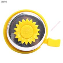 Outdoor Cycling Children Bicycle Bell,Sunflower Aluminium Bell,Yellow Cycling 665