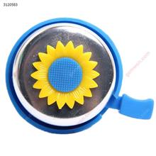 Outdoor Cycling Children Bicycle Bell,Sunflower Aluminium Bell,Blue Cycling 665