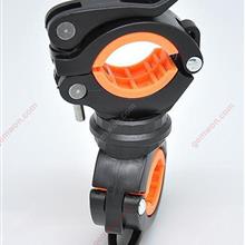 Outdoor cycling Multi-fonction Bike Accessories，Flashlight Holder,Black Orange Camping & Hiking N/A
