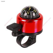 Outdoor Mountain Bike Compass ALLOY Bell,Camping Cycling Essential Tool,Red Cycling N/A