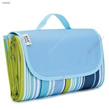 Outdoor Camping Moistureproof Cushion，Outing Picnic Mat，145*80CM，Blue Stripe Camping & Hiking SDD