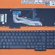 DELL Latitude E5540 BLACK (With point,Backlit,Big Enter,Win8) US N/A Laptop Keyboard (OEM-B)