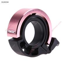 Outdoor Cycling Bike Small Invisibility Bell，Bicycle Loud Voice Trumpet Accessory，Pink Cycling T-1001