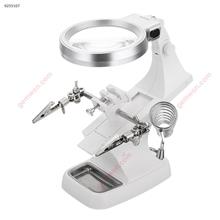 Multifunctional Welding Magnifier LED Helping Hand Soldering Iron Stand Magnifying Lens Magnifier Clamp Tool Repair Tools N/A