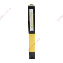 LED Flashlight COB Portable Mini Handy Pocket Torch Lamp Penlight With Magnetic And Clip For Camping Outdoor Sport（yellow） Camping & Hiking COB