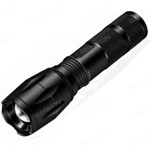 Handheld flashlight, rechargeable 18650 1500mah battery and charger, portable LED tactical flashlight, adjustable focal length and 5 light modes, Tac lamp camping hiking Camping & Hiking S116A