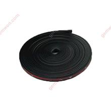 Car Wheel Hub Rim Trim Tire Ring Guard Rubber Strip Protector Decor（8M, black） Autocar Decorations 08068