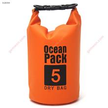 Outdoor Camouflage Polyester Waterproof Bag,Camping One-shoulder Bucket,5L,Orange Outdoor backpack DY-610