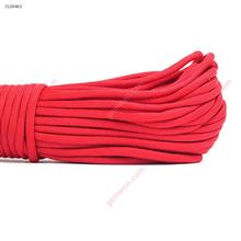 Outdoor 9 Core Paratrooper Traction Climbing Rope,Camping Tent Rope,Rescue Rope,Red Camping & Hiking N/A